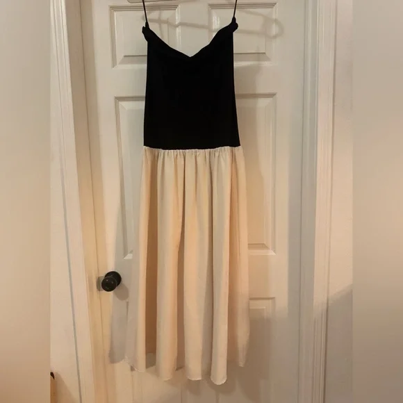 Commense Drop Waist Dress - Apricot - Picture 4 of 4